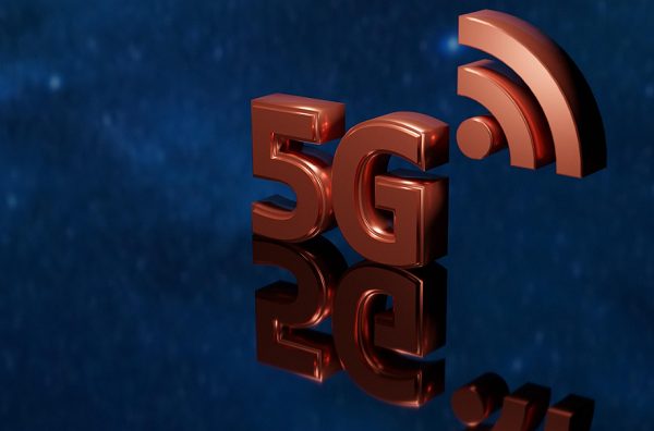 5G-symboli, joka havainnollistaa 5G-mobiiliverkkoa